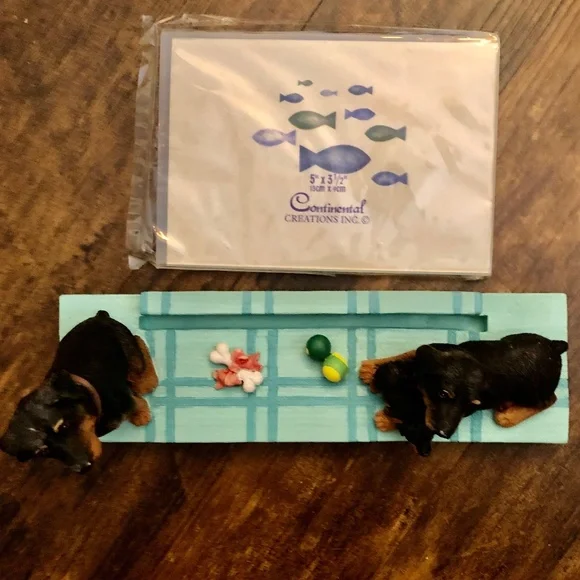 NEW Rottweiler Mom Dad & Puppy Dog Breed Resin/Ceramic Photo Frame Gift Boxed - Picture 7 of 11